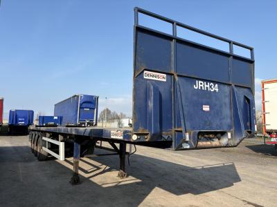 Dennison 13.6MT Triaxle PSK Flatbed Trailer