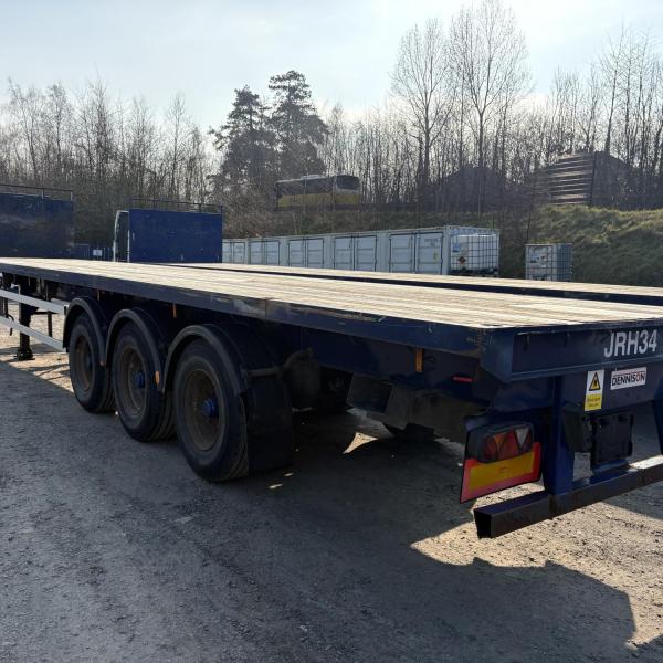 Dennison 13.6MT Triaxle PSK Flatbed Trailer