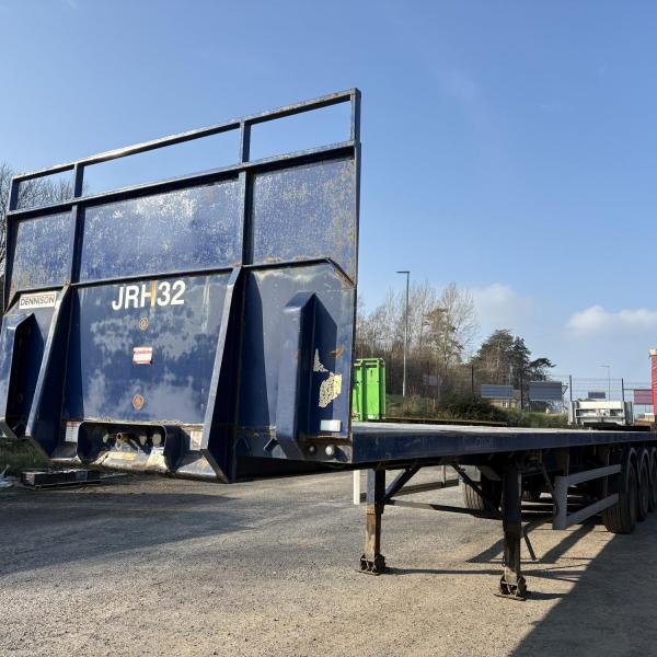 Dennison 13.6MT Triaxle PSK Flatbed Trailer