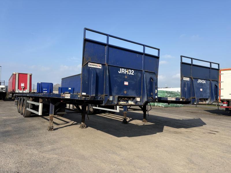 Dennison 13.6MT Triaxle PSK Flatbed Trailer