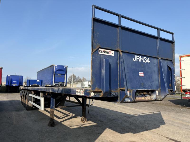 Dennison 13.6MT Triaxle PSK Flatbed Trailer